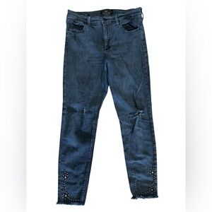 Lucky brand studded black skinny jeans